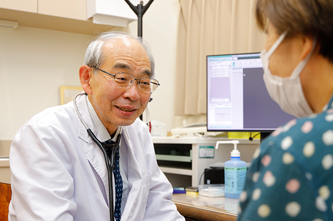 循環器内科での診察の様子
